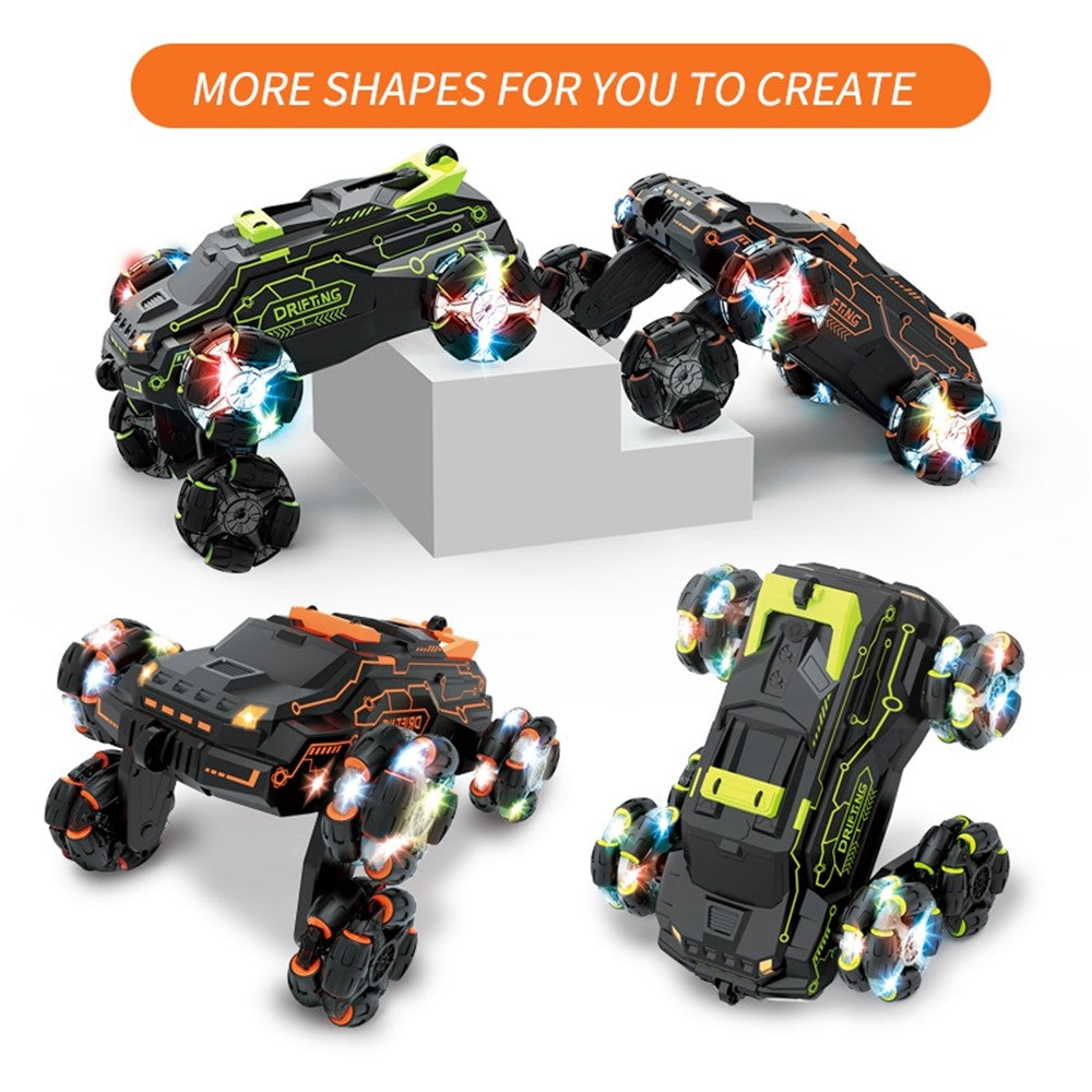 JJRC JC03 Children 4WD 2.4GHz RC Car 360-Degree Rotating Stunt Car Electric Vehicle Toy with Light / Spray Fog Function