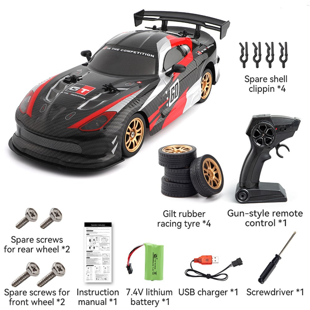 JJRC Q116 1 / 16 16 Km / h Dodge Drifting Car 2.4GHz 4WD RC Racing Car with Front / Rear Lights