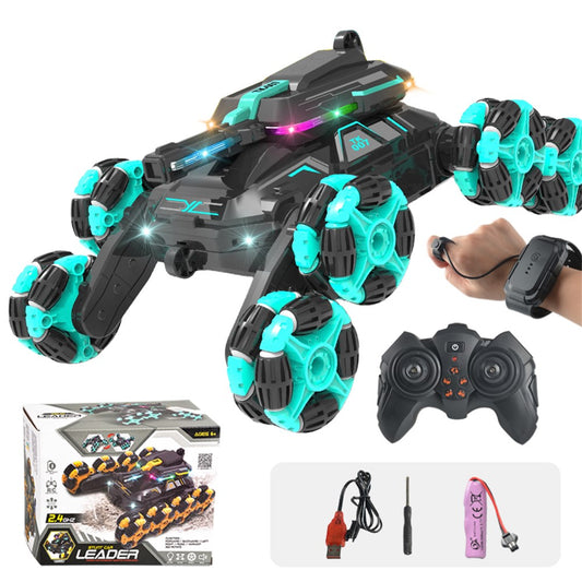 YL-86 2.4G RC Stunt Car for Kids Age Above 6 Dual Control Modes Off-Road Drift Cars Toy with LED Lights