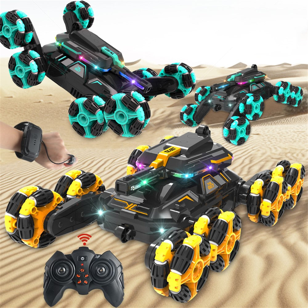 YL-86 2.4G RC Stunt Car for Kids Age Above 6 Dual Control Modes Off-Road Drift Cars Toy with LED Lights