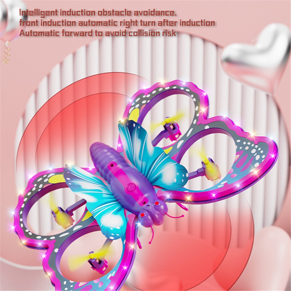 4DRC V40 Kids Butterfly Quadcopter RC Drone Toy without Aerial Photo Function, Dual Batteries