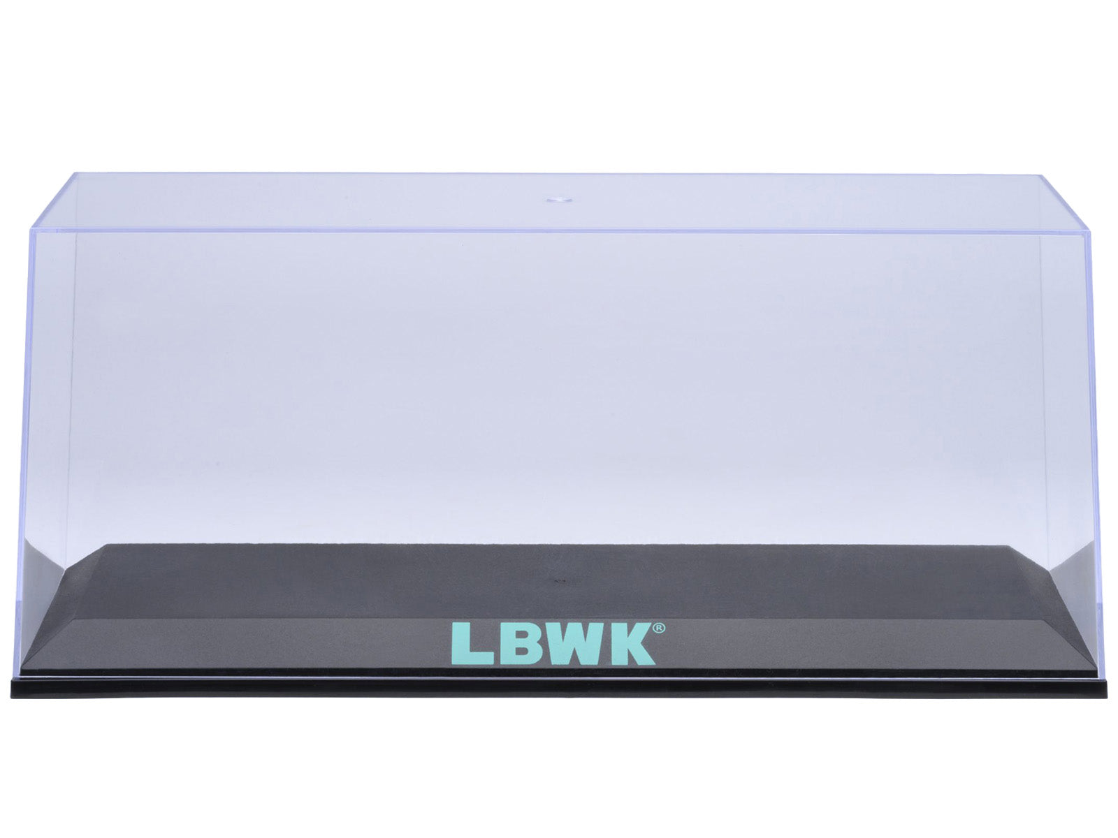 Collectible Display Show Case with Black Plastic Base and Green "LBWK" Logo for 1/18-1/24 Scale Model Cars by Autoart