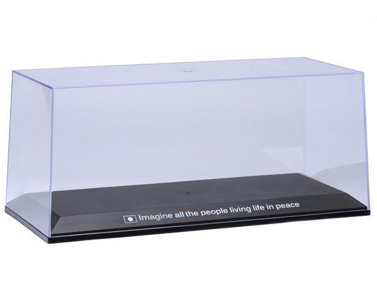 Collectible Display Show Case with Black Plastic Base and Gold "LBWK" Logo for 1/18-1/24 Scale Model Cars by Autoart