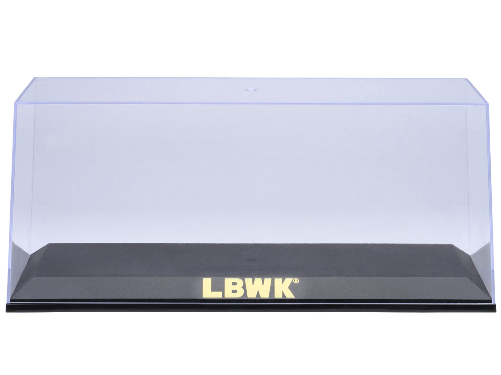 Collectible Display Show Case with Black Plastic Base and Gold "LBWK" Logo for 1/18-1/24 Scale Model Cars by Autoart