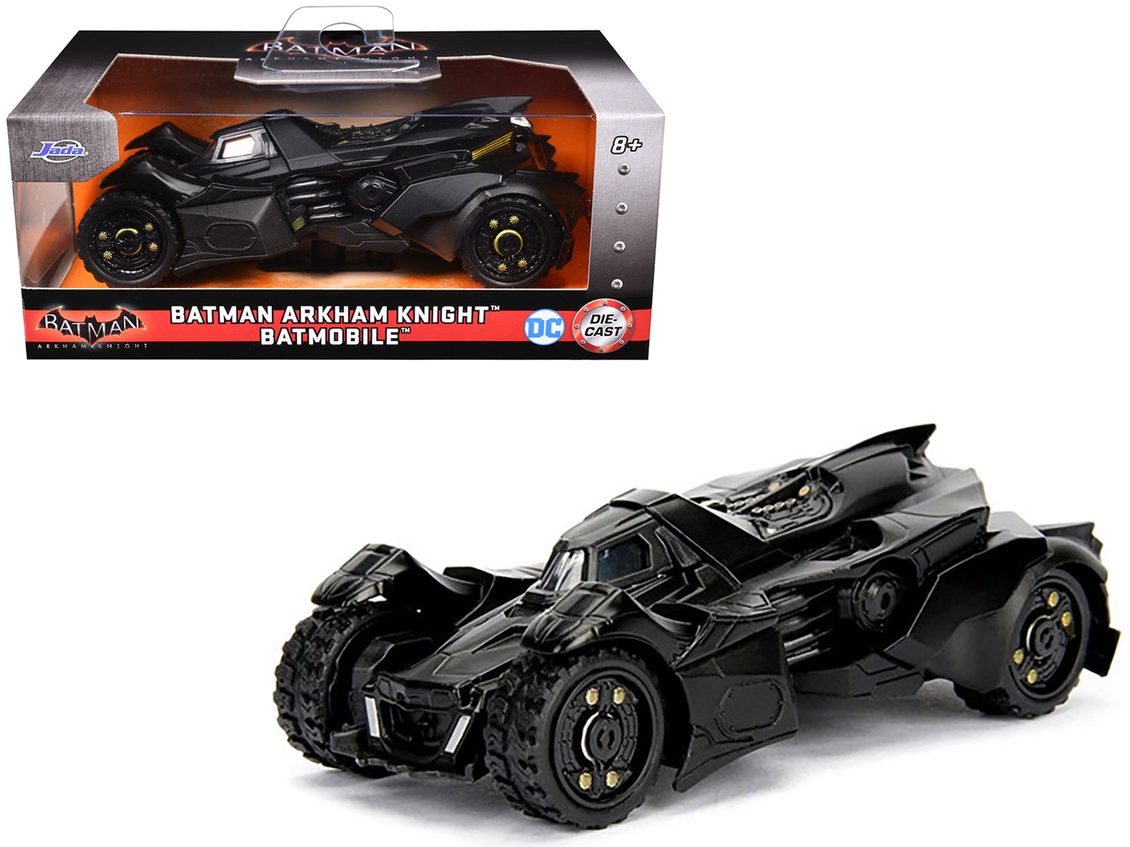 Batmobile Black "Batman: Arkham Knight" (2015) Video Game "Hollywood Rides" Series 1/32 Diecast Model Car by Jada