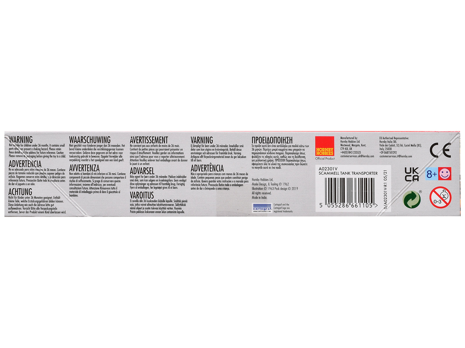 Level 2 Model Kit Scammel Tank Transporter 1/76 Plastic Model Kit by Airfix