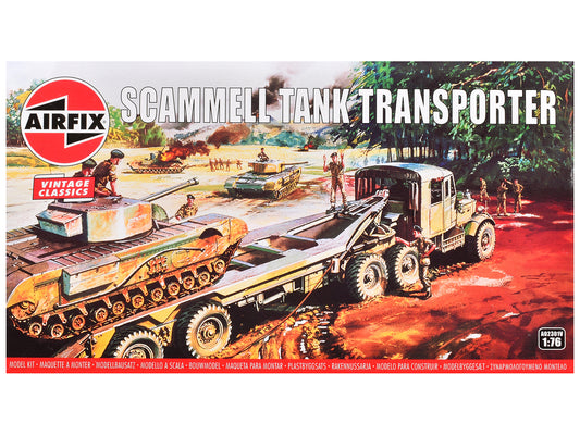 Level 2 Model Kit Scammel Tank Transporter 1/76 Plastic Model Kit by Airfix