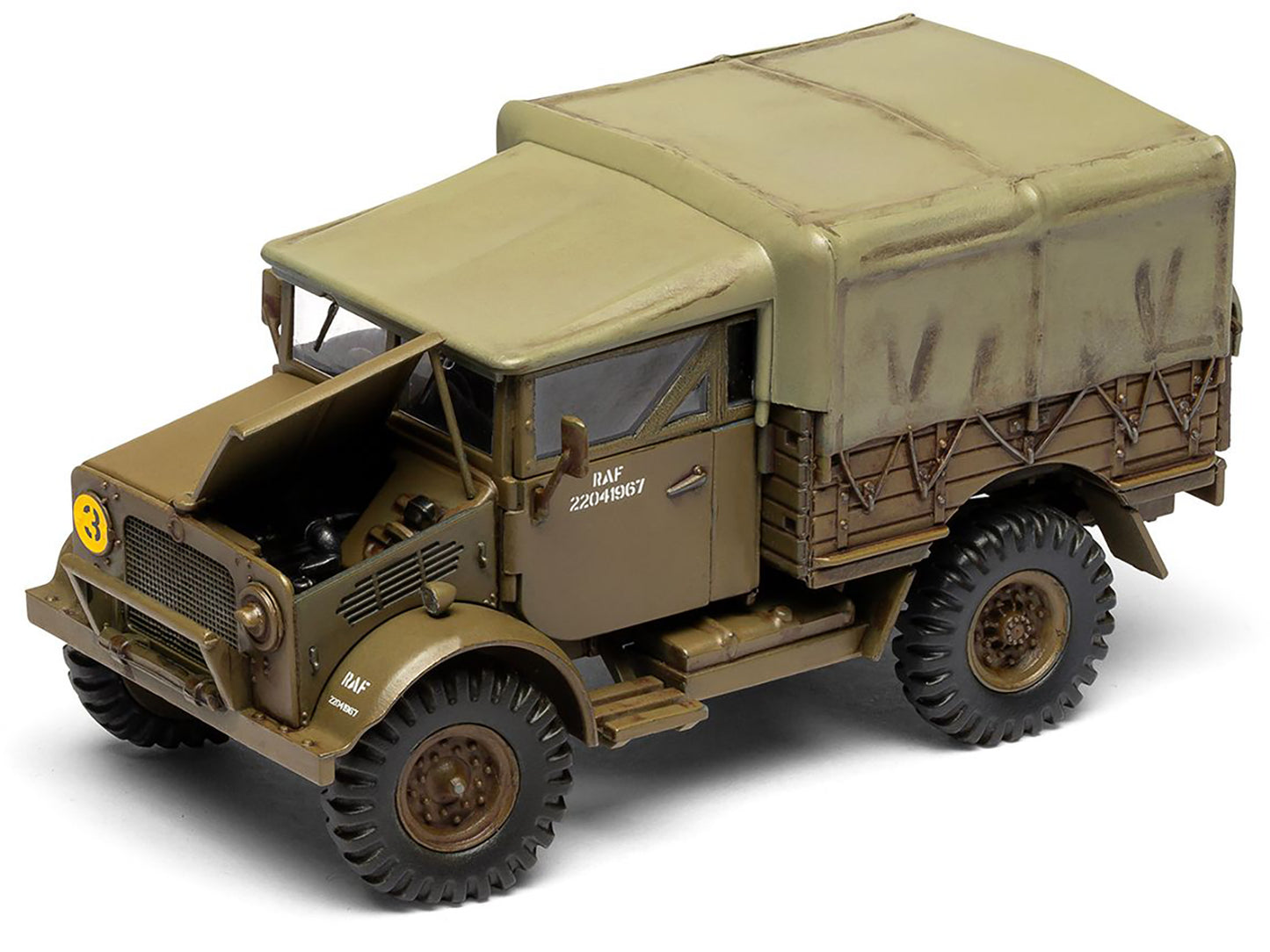 Level 2 Model Kit WWII 15-cwt 4x2 General Service Truck with 2 Scheme Options 1/48 Plastic Model Kit by Airfix