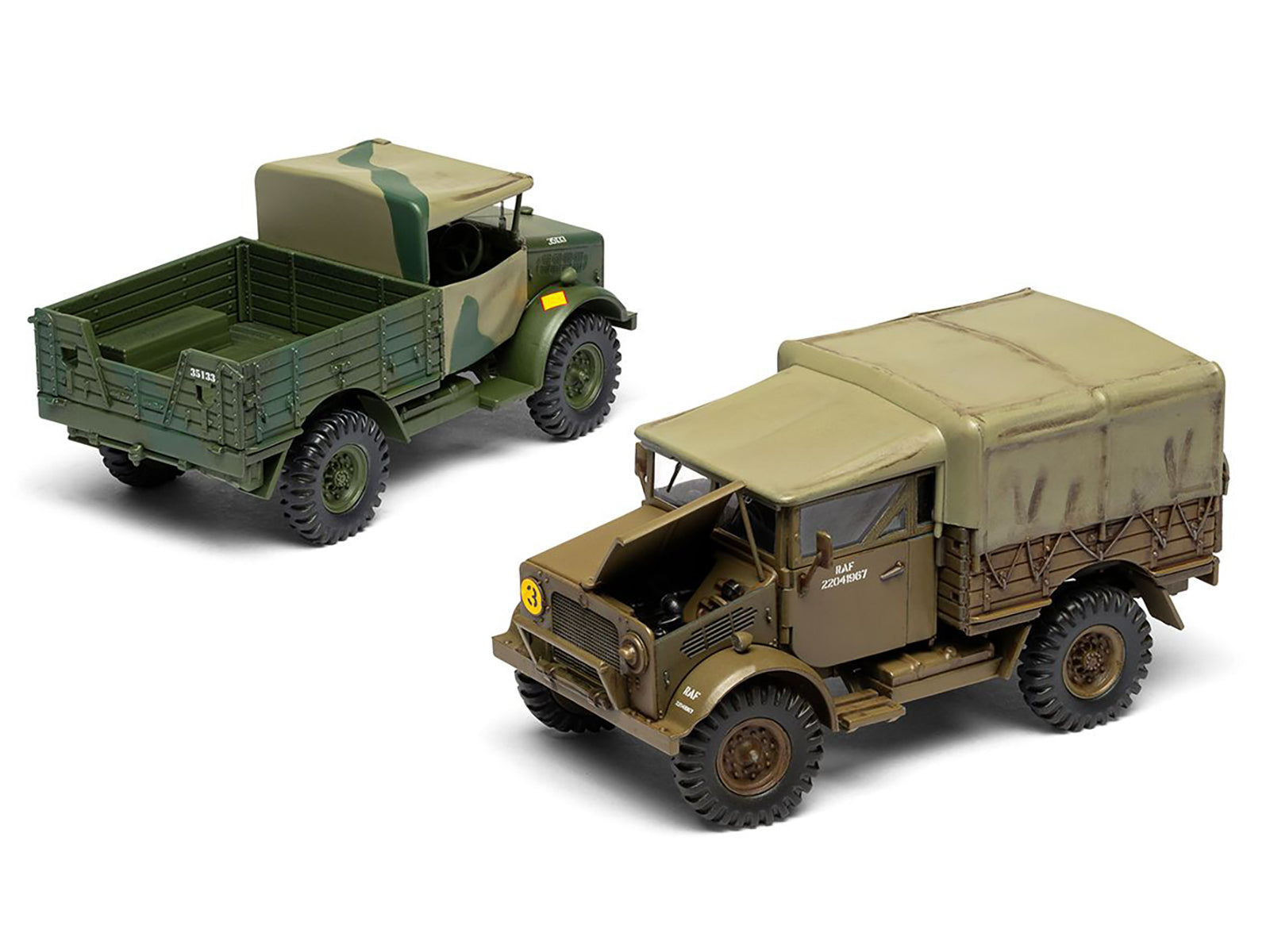 Level 2 Model Kit WWII 15-cwt 4x2 General Service Truck with 2 Scheme Options 1/48 Plastic Model Kit by Airfix