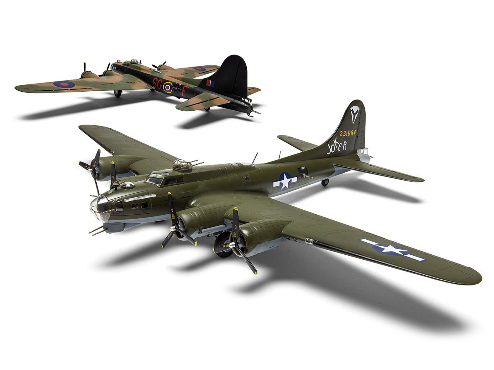 Level 3 Model Kit Boeing B-17G/Fortress Mk.III Aircraft with 2 Scheme Options 1/72 Plastic Model Kit by Airfix