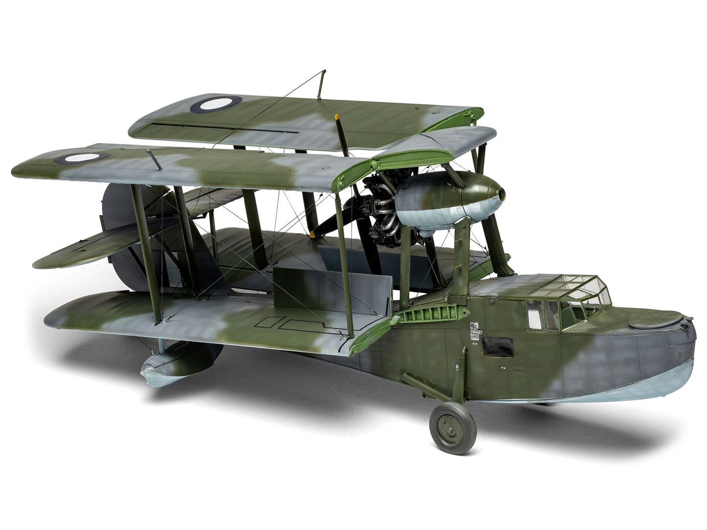 Level 3 Model Kit Supermarine Walrus Mk.I Aircraft with 3 Scheme Options 1/48 Plastic Model Kit by Airfix
