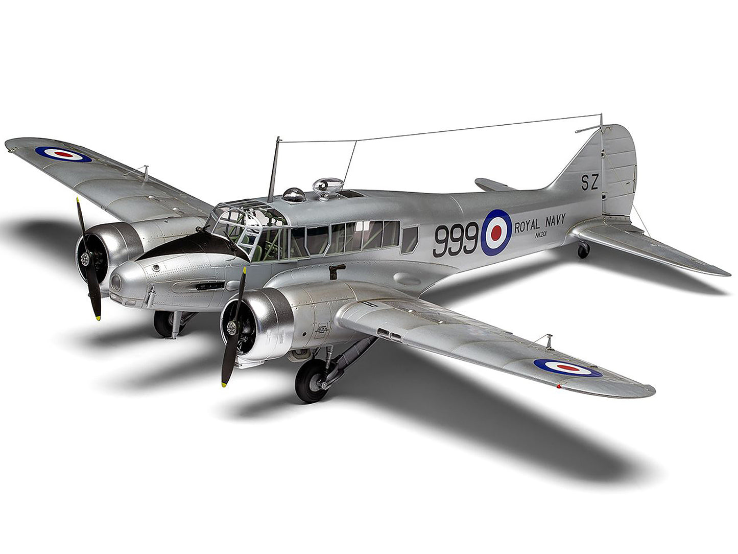 Level 3 Model Kit Avro Anson Mk.I Aircraft with 3 Scheme Options 1/48 Plastic Model Kit by Airfix