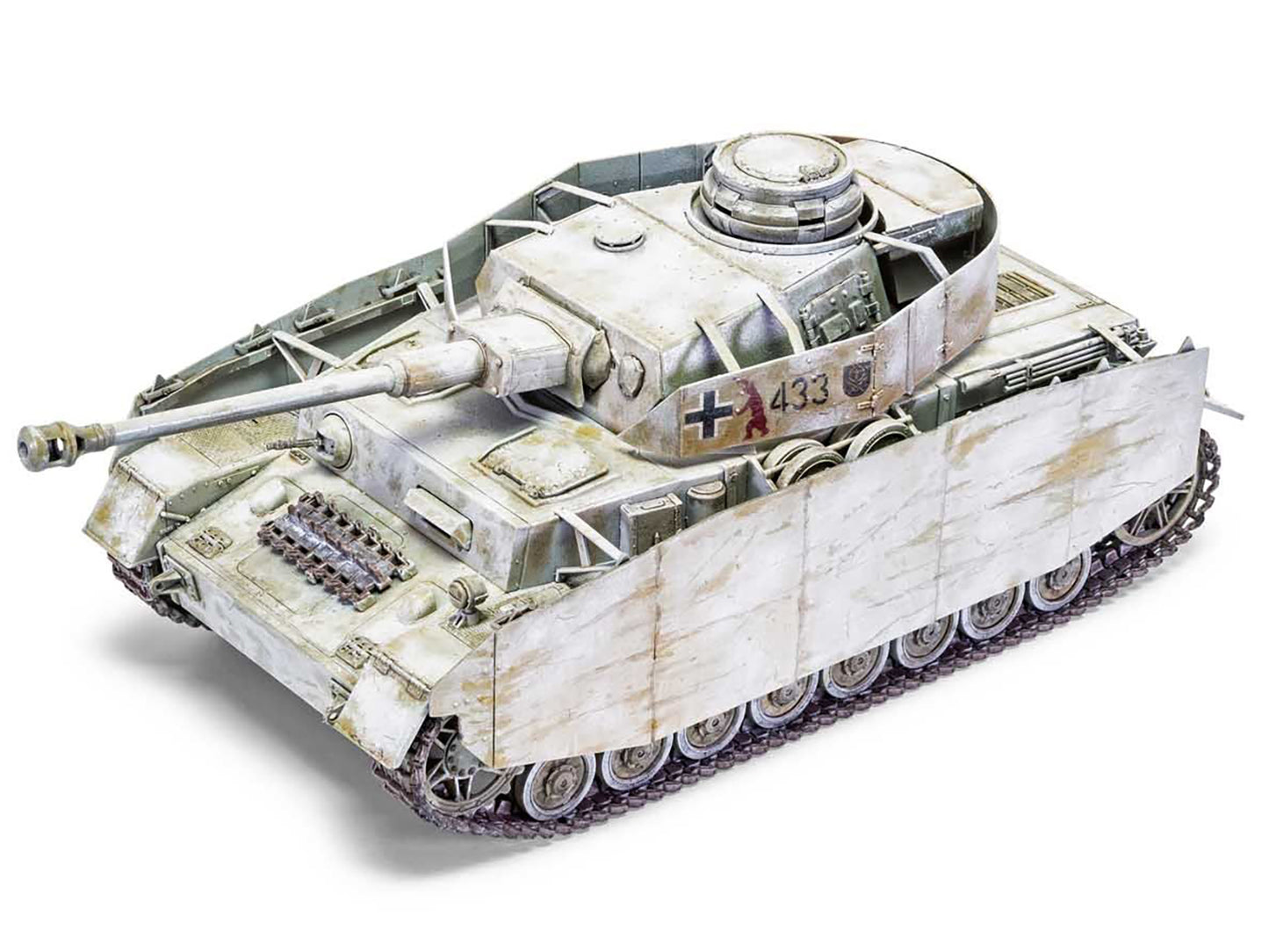 Level 3 Model Kit Panzer IV Ausf.H "Mid Version" Tank with 2 Scheme Options (Level 3) 1/35 Plastic Model Kit by Airfix