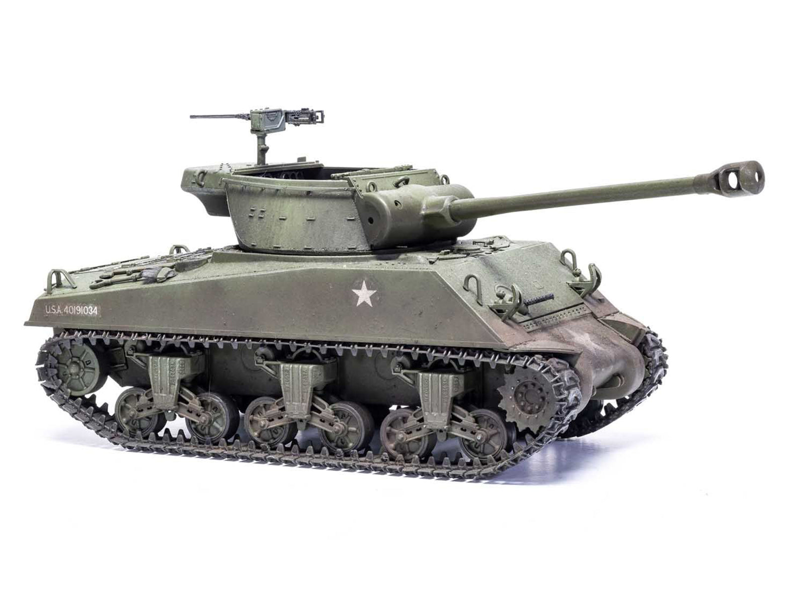 Level 3 Model Kit M36B1 Gun Motor Carriage (GMC) Tank Destroyer with 2 Scheme Options 1/35 Plastic Model Kit by Airfix