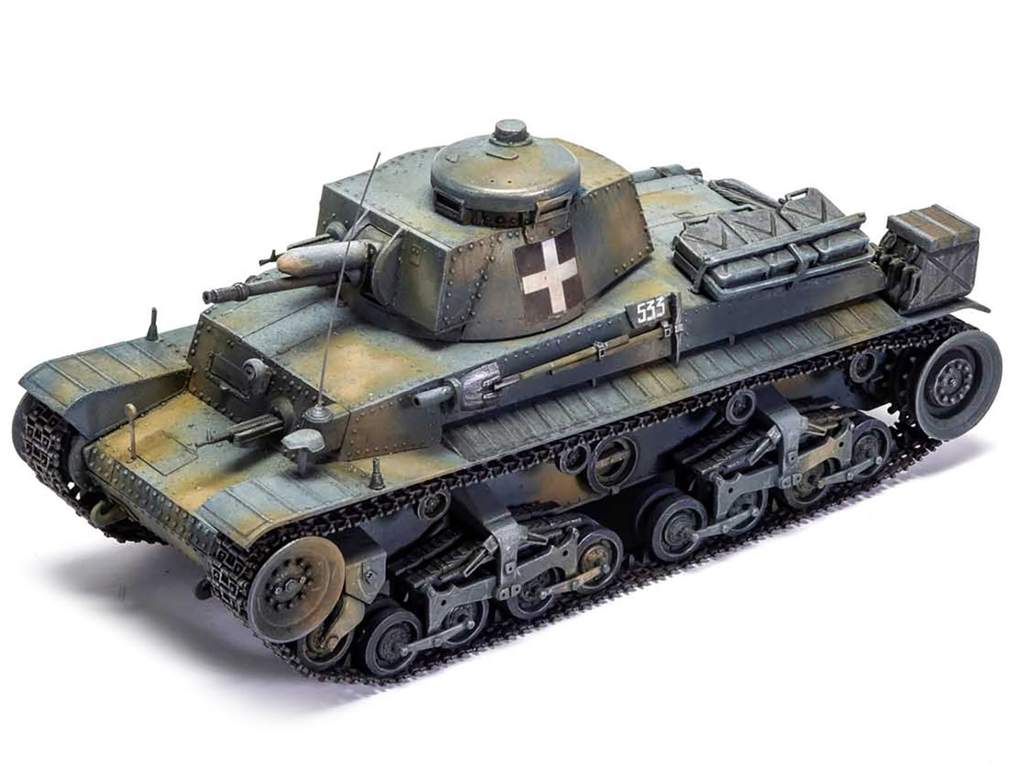 Level 2 Model Kit German Pz.Kpfw.35(t) Light Tank with 2 Scheme Options 1/35 Plastic Model Kit by Airfix