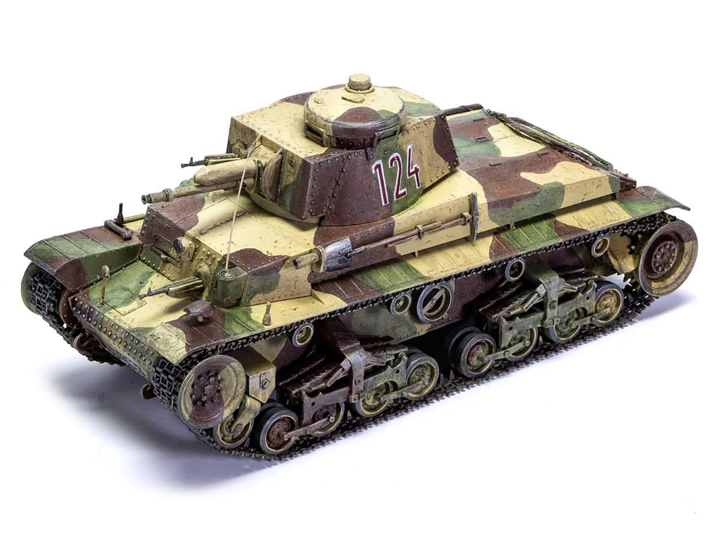 Level 2 Model Kit German Pz.Kpfw.35(t) Light Tank with 2 Scheme Options 1/35 Plastic Model Kit by Airfix