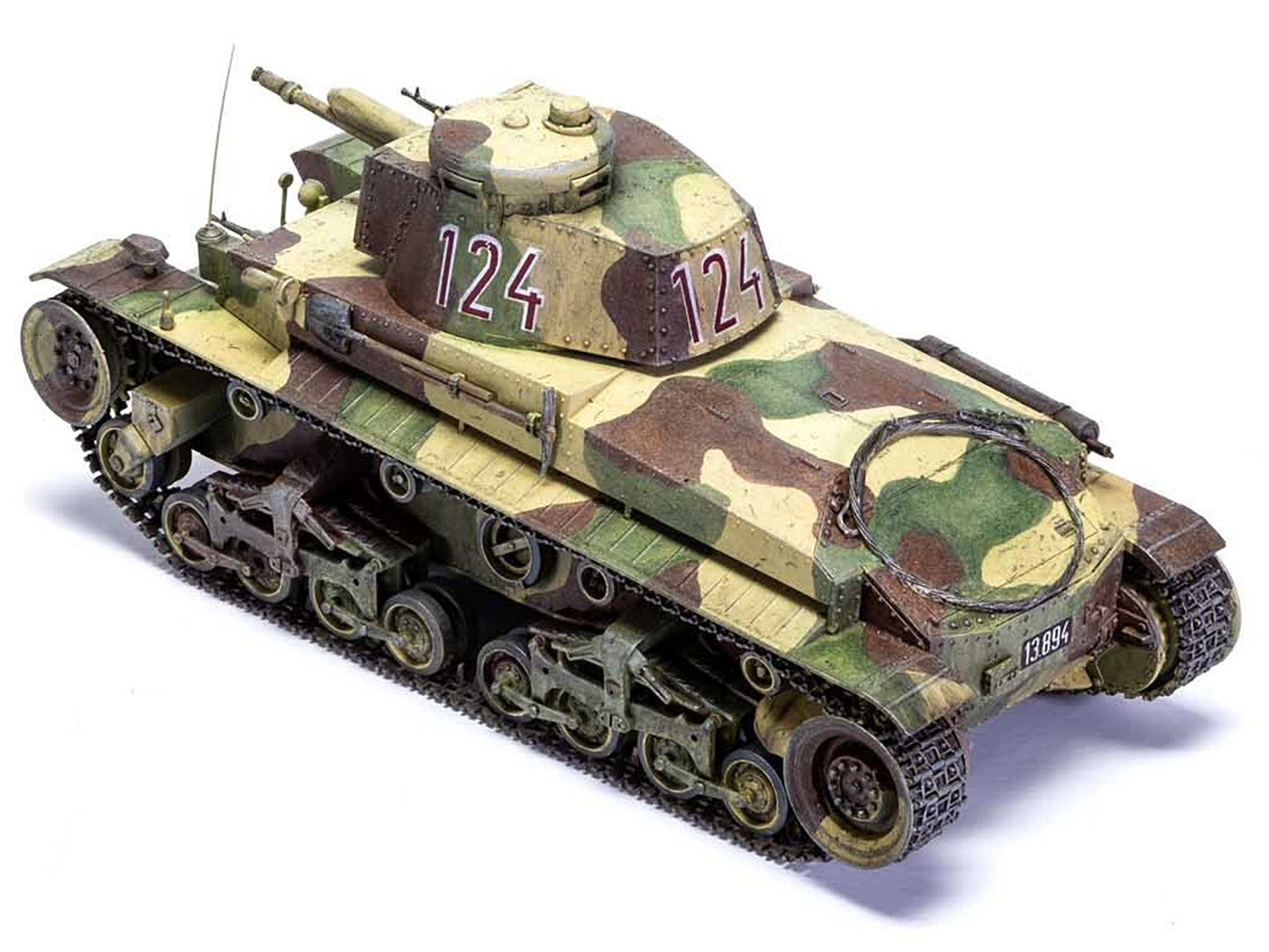 Level 2 Model Kit German Pz.Kpfw.35(t) Light Tank with 2 Scheme Options 1/35 Plastic Model Kit by Airfix