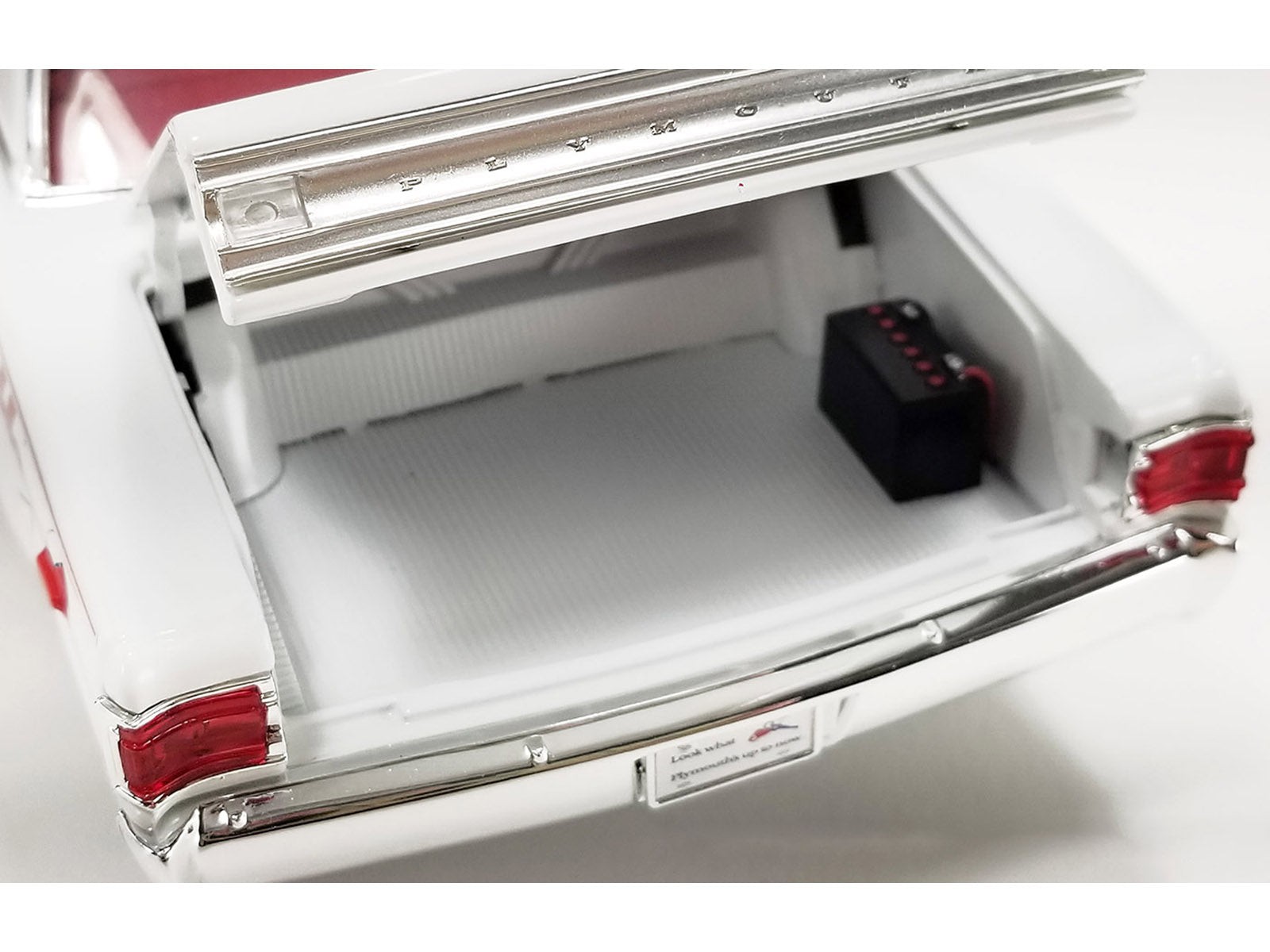 1967 Plymouth Belvedere II Super Stock "Don Grotheer" White with Graphics and Red Interior Limited Edition to 306 pieces Worldwide 1/18 Diecast Model Car by ACME