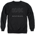 AC/DC Back In Black Mens Crewneck Sweatshirt Black