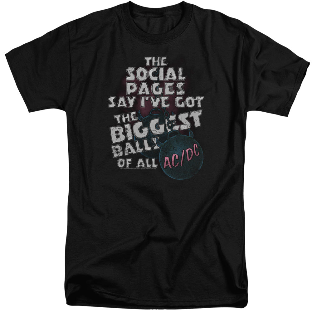 AC/DC Big Balls Mens Tall T Shirt Black