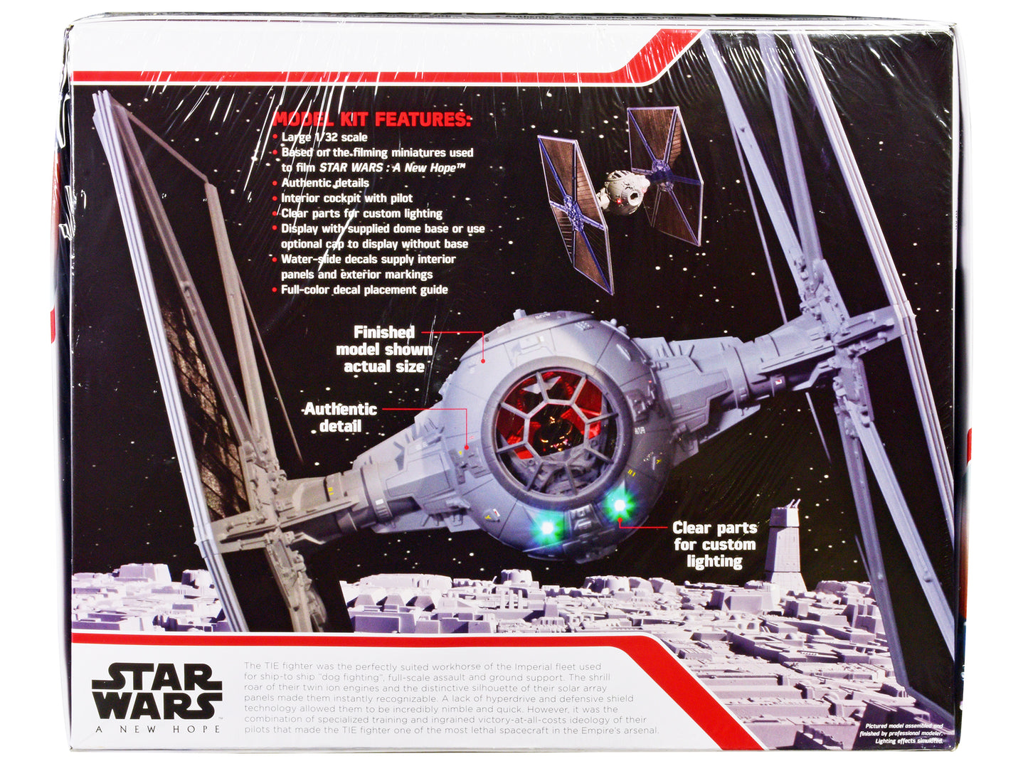 Skill 2 Model Kit Tie Fighter "Star Wars: Episode IV ‚Äì A New Hope" (1977) Movie 1/32 Scale Model by AMT