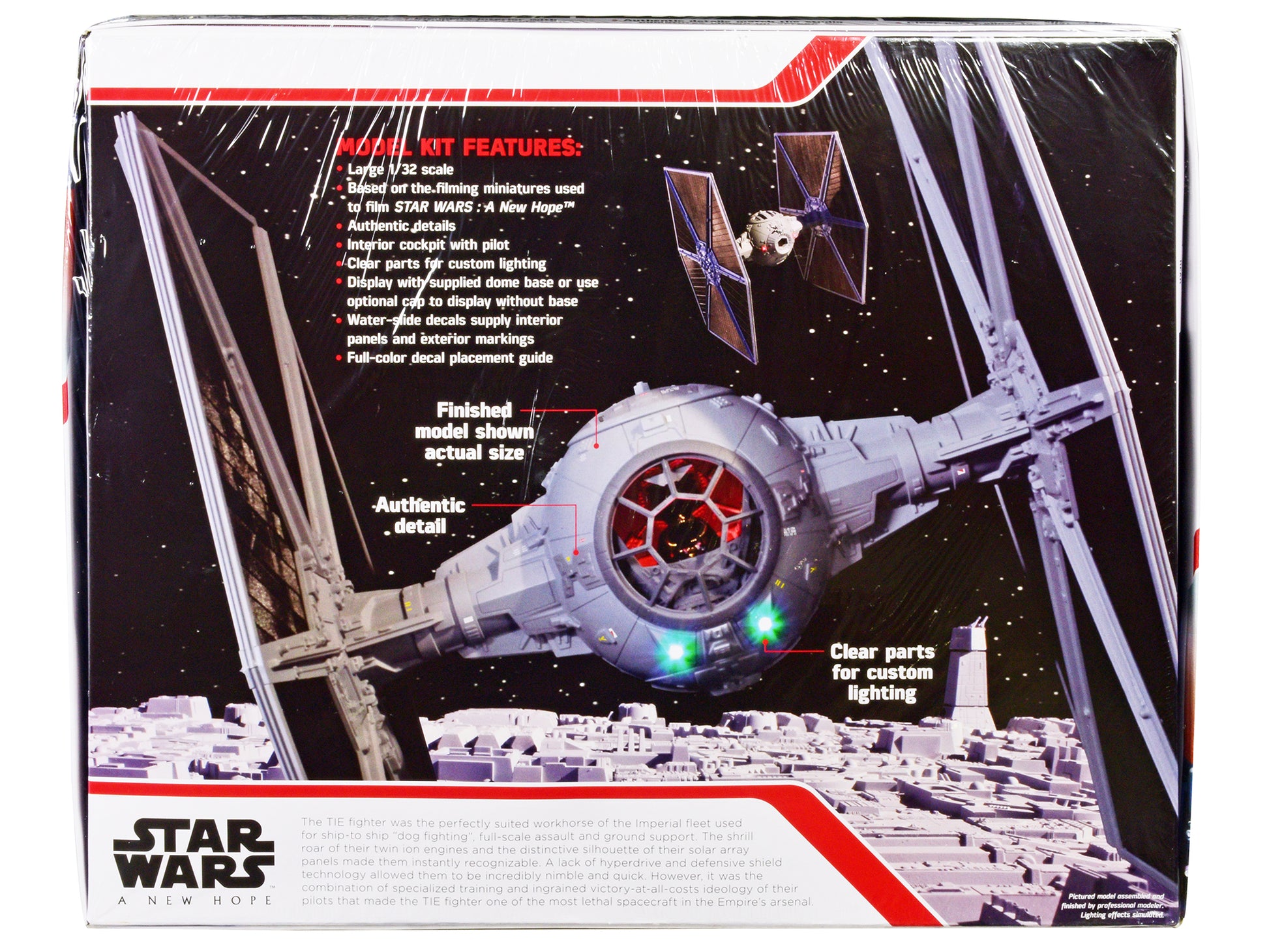 Skill 2 Model Kit Tie Fighter "Star Wars: Episode IV ‚Äì A New Hope" (1977) Movie 1/32 Scale Model by AMT