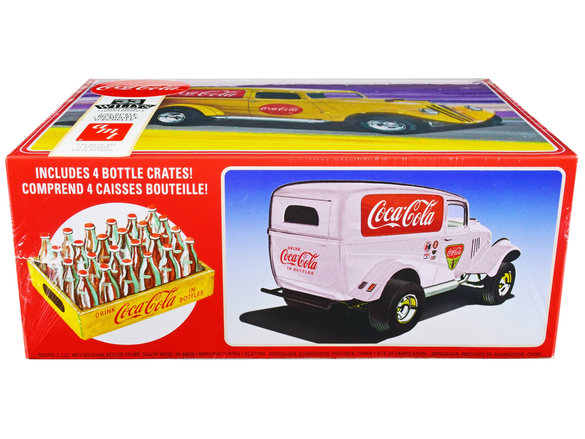 Skill 2 Model Kit 1933 Willys Panel Truck "Coca-Cola" 1/25 Scale Model by AMT