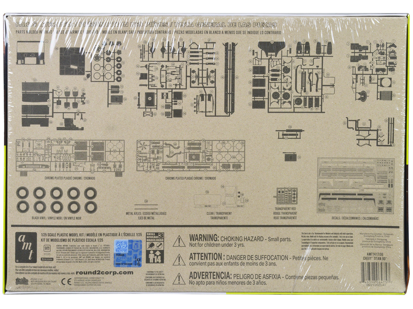 Skill 3 Model Kit Chevrolet Titan 90 Tractor Truck 1/25 Scale Model by AMT