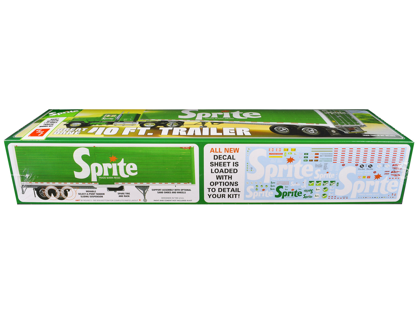 Skill 3 Model Kit Great Dane 40' Dry Goods Trailer "Sprite" 1/25 Scale Model by AMT
