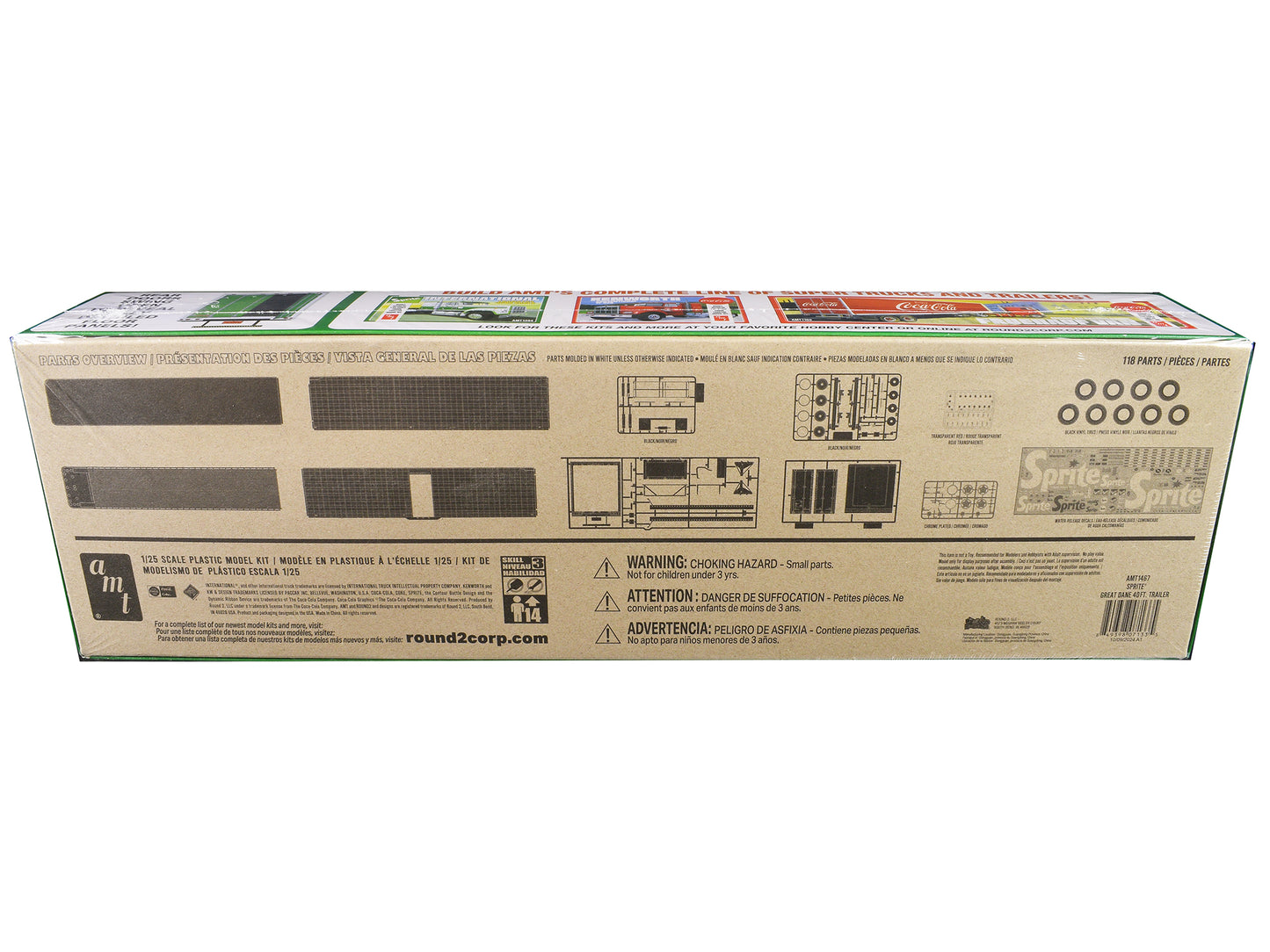 Skill 3 Model Kit Great Dane 40' Dry Goods Trailer "Sprite" 1/25 Scale Model by AMT