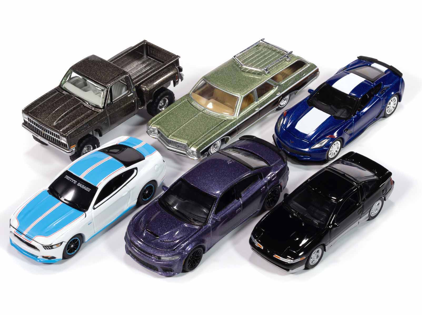 Auto World Premium 2024 Set B of 6 pieces Release 3 1/64 Diecast Model Cars by Auto World
