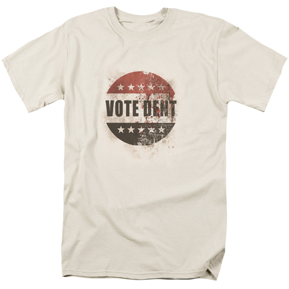 Batman Arkham City Vote Dent Mens T Shirt Cream Officially Licensed