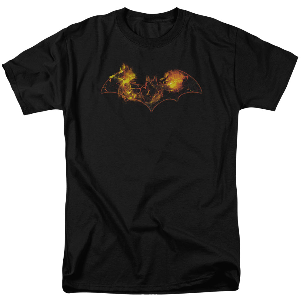 Batman Molten Logo Mens T Shirt Black Officially Licensed