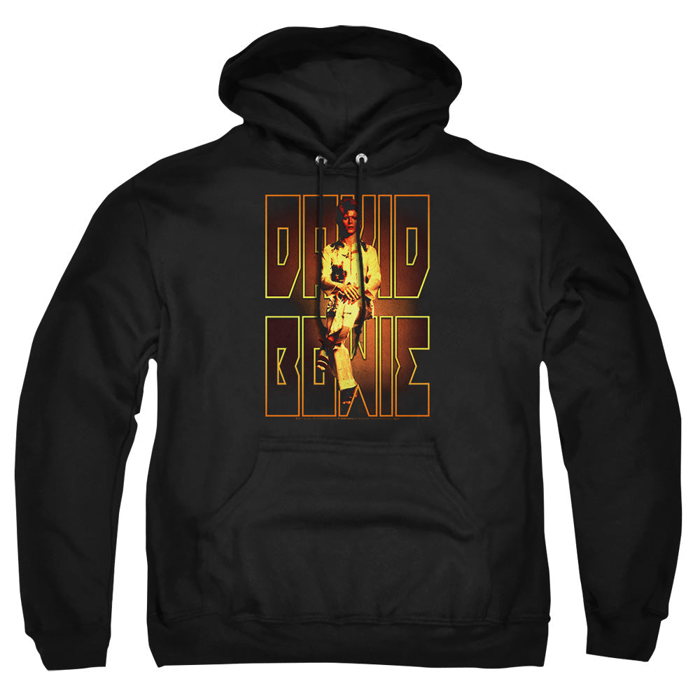 David Bowie Perched Mens Hoodie Black