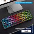 FV-61 Wired Gaming Keyboard RGB Backlit 61 Keys Computer Keyboard