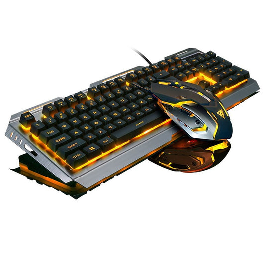 GAMEDIAS V1 RGB Backlit Wired Gaming Keyboard Computer Keyboard Mice with Multimedia Keys