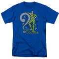 DC Comics the Riddler Mens T Shirt Royal Blue Officially Licensed