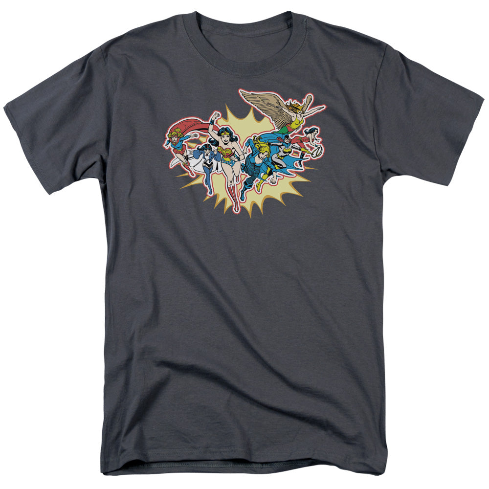 DC Comics Please Get Me Mens T Shirt Charcoal Officially Licensed