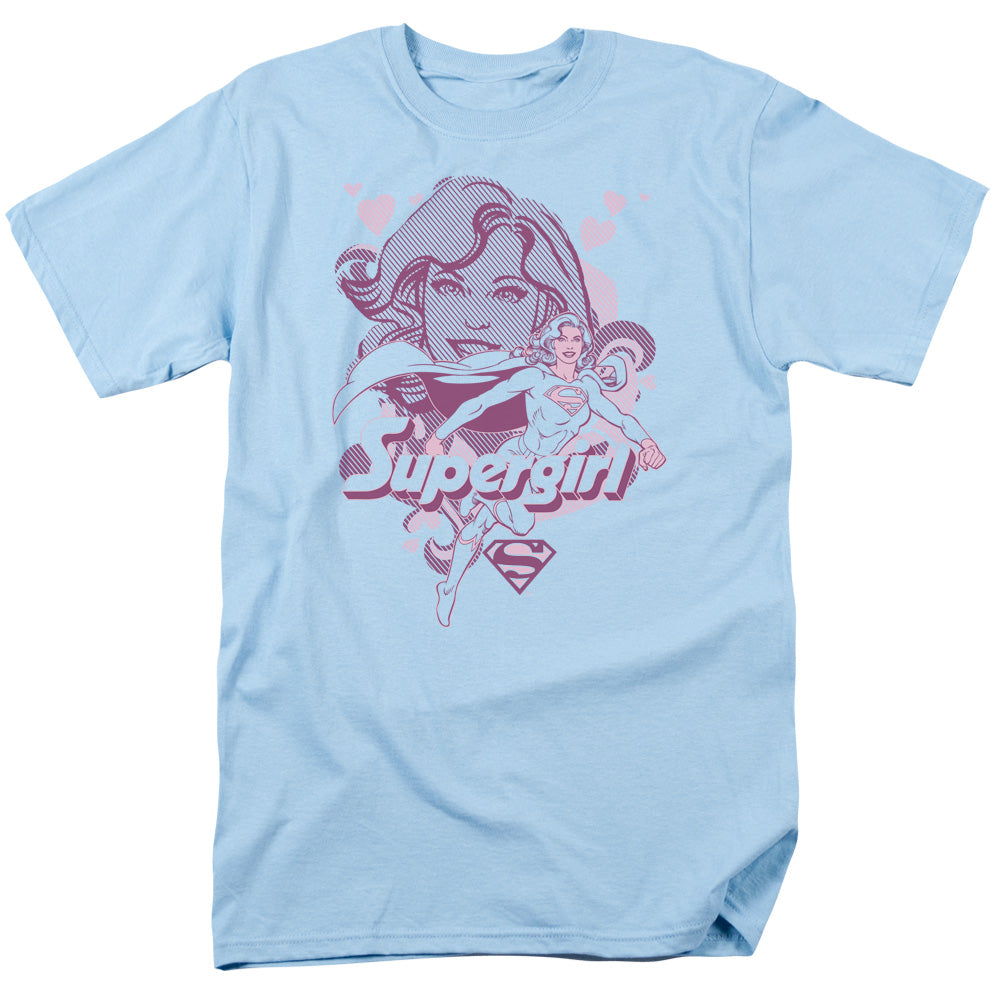 DC Comics Supergirl Mens T Shirt Light Blue Officially Licensed