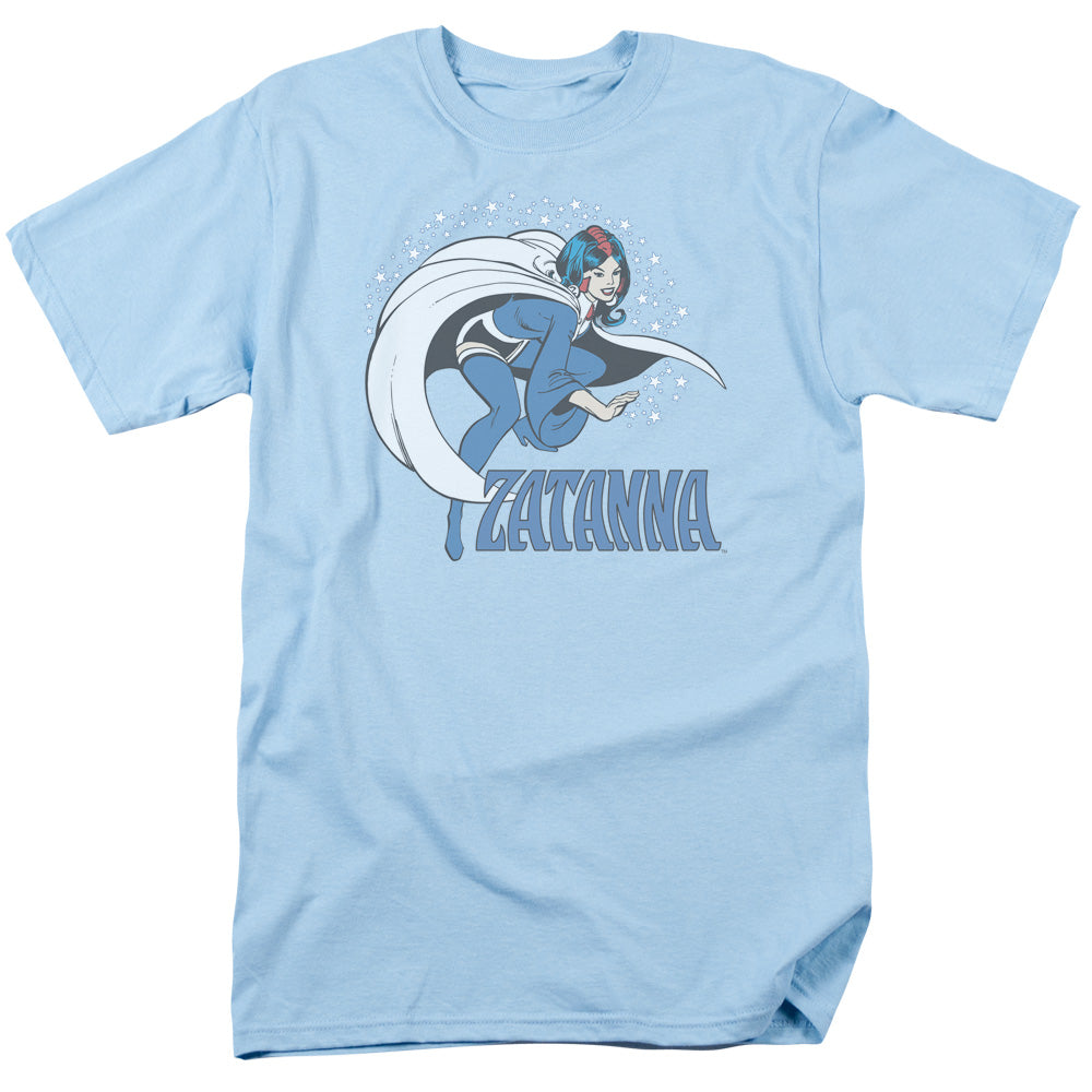 DC Comics Zatanna Mens T Shirt Light Blue Officially Licensed