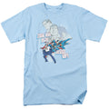 DC Comics Real Men Mens T Shirt Light Blue Officially Licensed