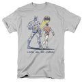 DC Comics No Capes Mens T Shirt Silver Officially Licensed