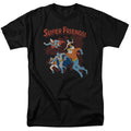 DC Comics Super Running Mens T Shirt Black Officially Licensed