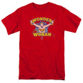 DC Comics Flying Through Mens T Shirt Red Officially Licensed