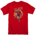 DC Comics Flash Circle & Stars Mens T Shirt Red Officially Licensed