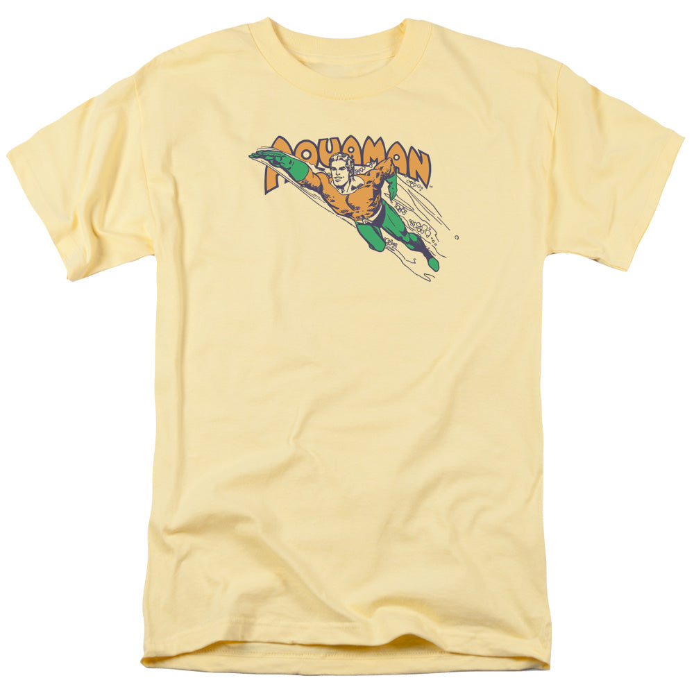 DC Comics Swim Through Mens T Shirt Yellow Officially Licensed