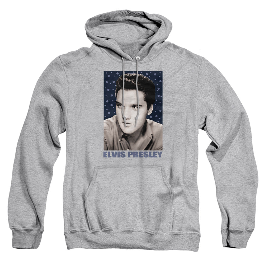 Elvis Presley Blue Sparkle Mens Hoodie Athletic Heather