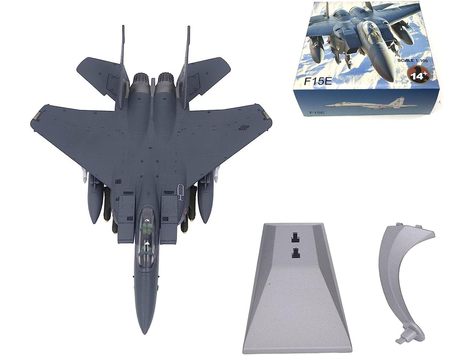 McDonnell Douglas F-15E Strike Eagle Aircraft "Lancers, 333rd Fighter Squadron 4th Fighter Wing 9th Air Force Air Combat Command Seymour Johnson Air Force Base" (2012) United States Air Force 1/100 Diecast Model Airplane