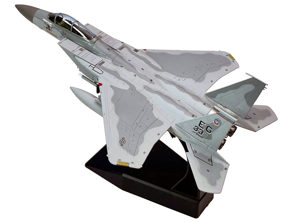 McDonnell Douglas F-15C Eagle Aircraft "MiG Killer Gulf Spirit 58th Tactical Fighter Squadron 33rd Tactical Fighter Wing Desert Storm" (1991) United States Air Force 1/100 Diecast Model Airplane