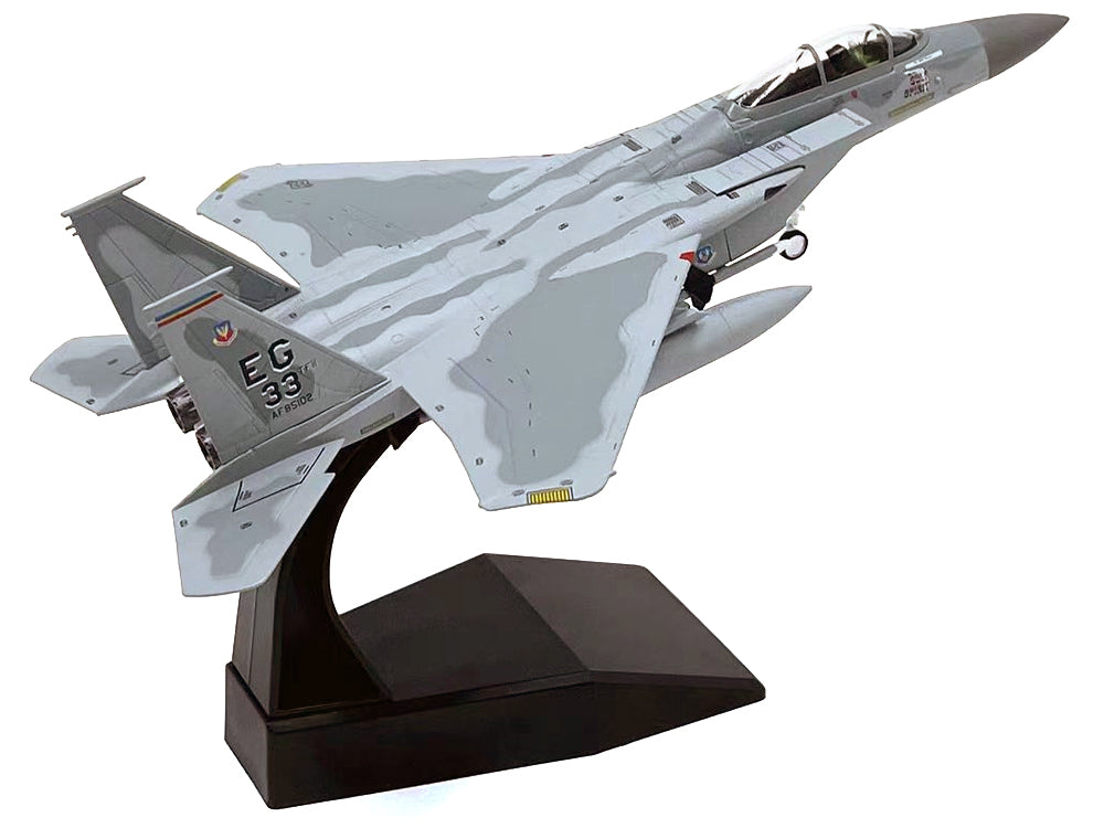McDonnell Douglas F-15C Eagle Aircraft "MiG Killer Gulf Spirit 58th Tactical Fighter Squadron 33rd Tactical Fighter Wing Desert Storm" (1991) United States Air Force 1/100 Diecast Model Airplane